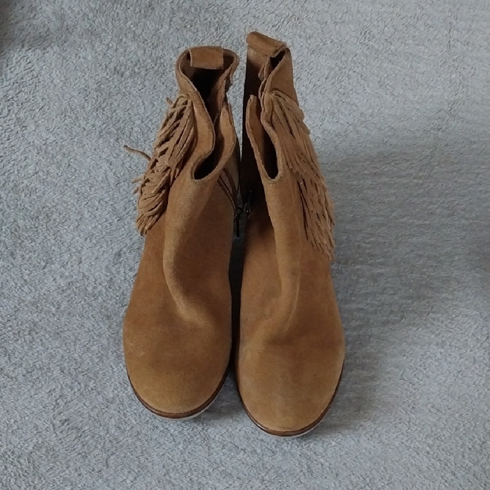 Tan Suede Ankle Boots   Coconut